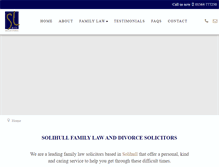 Tablet Screenshot of divorcesolicitorsolihull.com